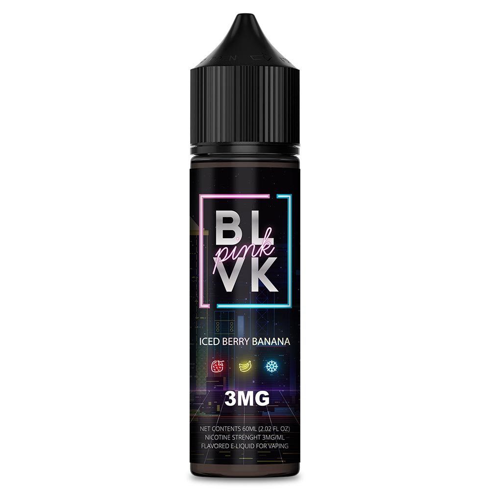 BLVK PINK STRAWBERRY BANANA ICE 60ML 3MG