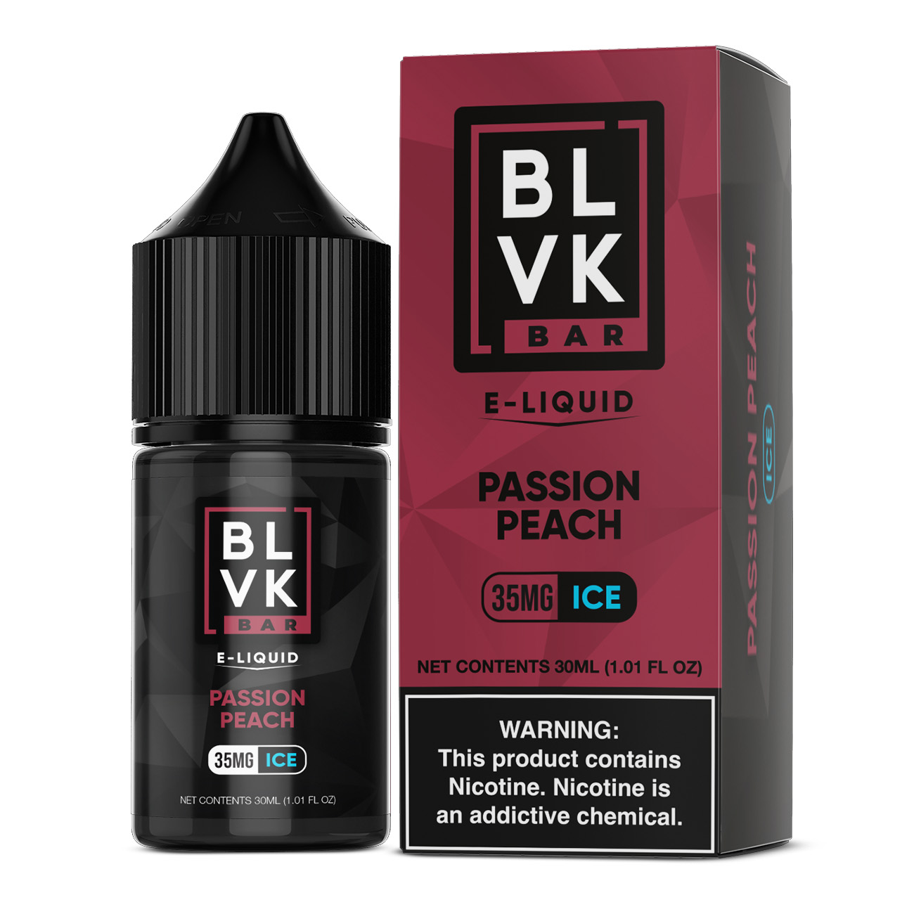 BLVK SALT BAR PASSION PEACH ICE 30ML 35MG