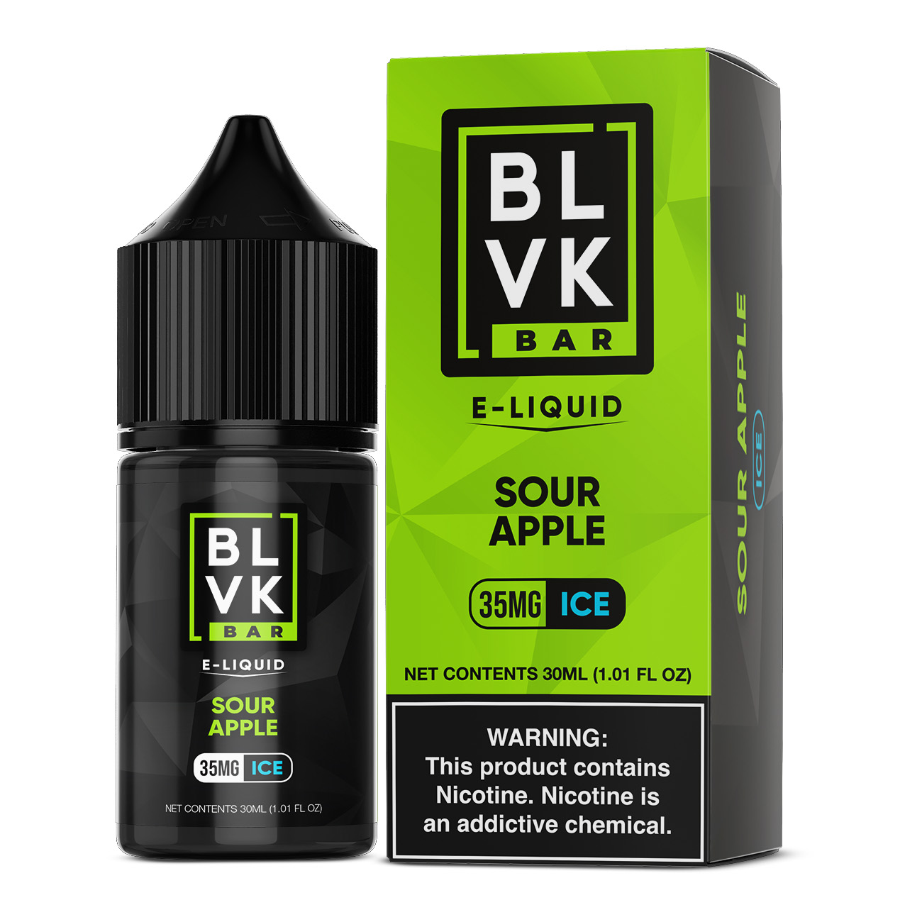BLVK SALT BAR SOUR APPLE ICE 30ML 35MG