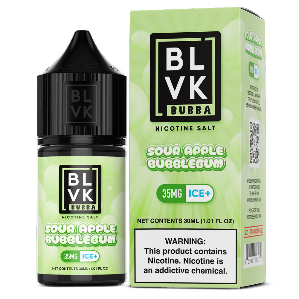 BLVK SALT BUBBA SOUR APPLE BUBBLEGUM ICE 30ML 35MG