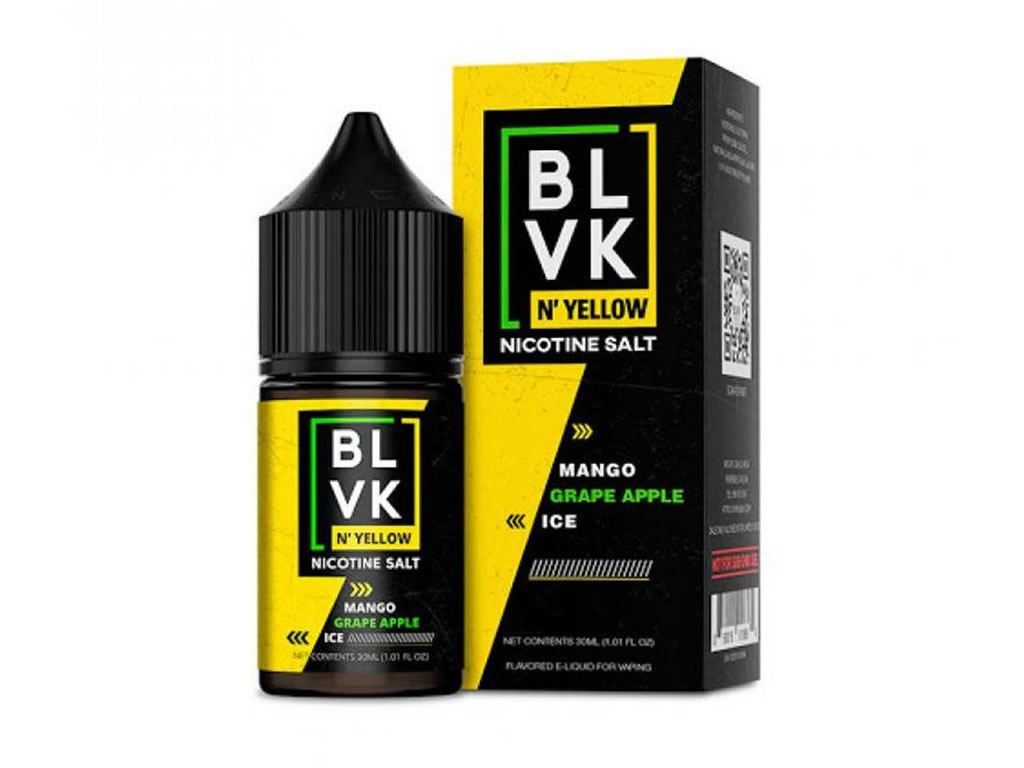 BLVK SALT N'YELLOW MANGO GRAPE APPLE ICE 30ML 50MG