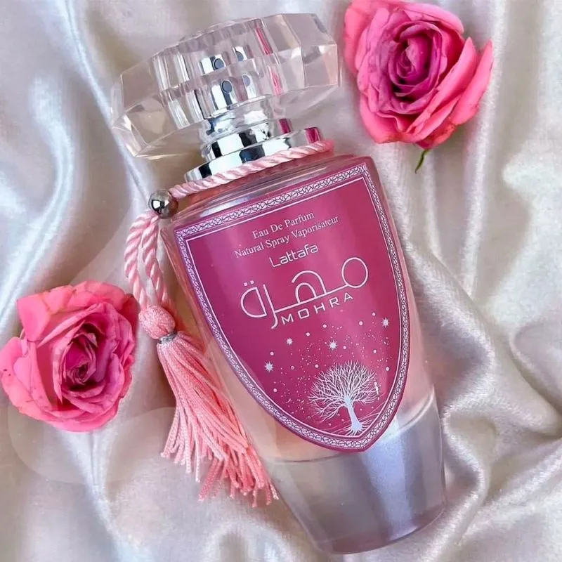 MOHRA SILKY ROSE LATTAFA EAU PARFUM FEMININO 100ML - Imagem 2