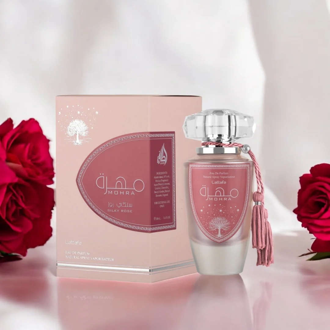 MOHRA SILKY ROSE LATTAFA EAU PARFUM FEMININO 100ML