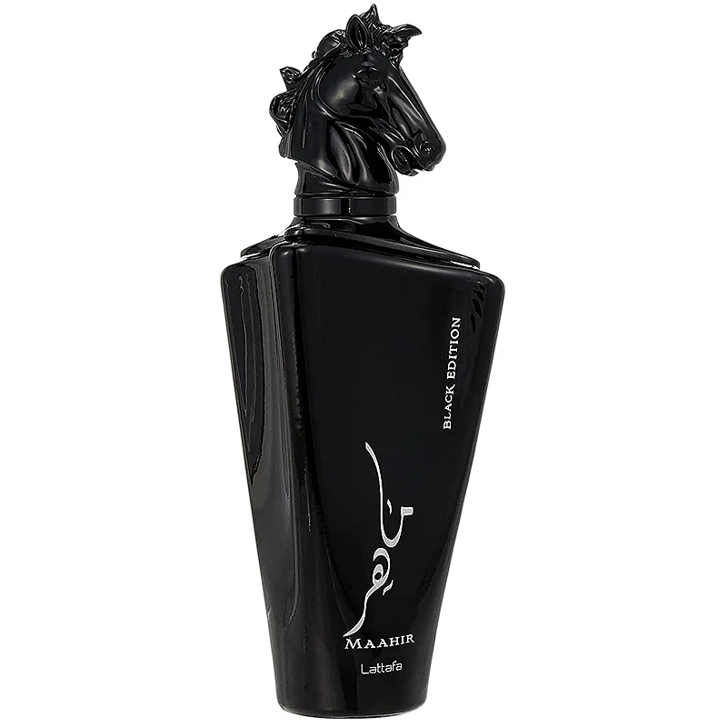 MAAHIR BLACK EDITION LATTAFA EAU DE PARFUM UNISSEX 100ML - Imagem 2