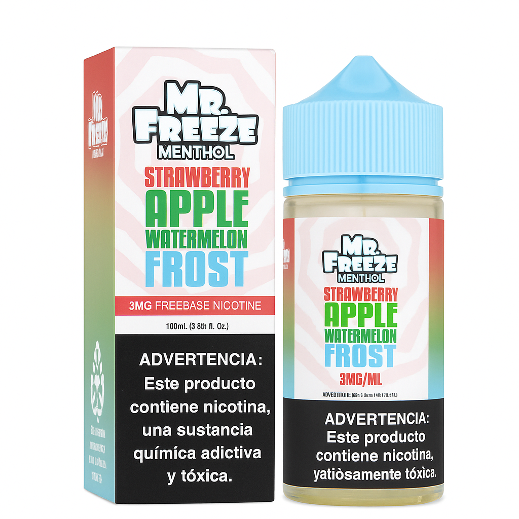 MR. FREEZE MENTHOL STRAWBERRY APPLE WATERMELON FROST 100ML 3MG