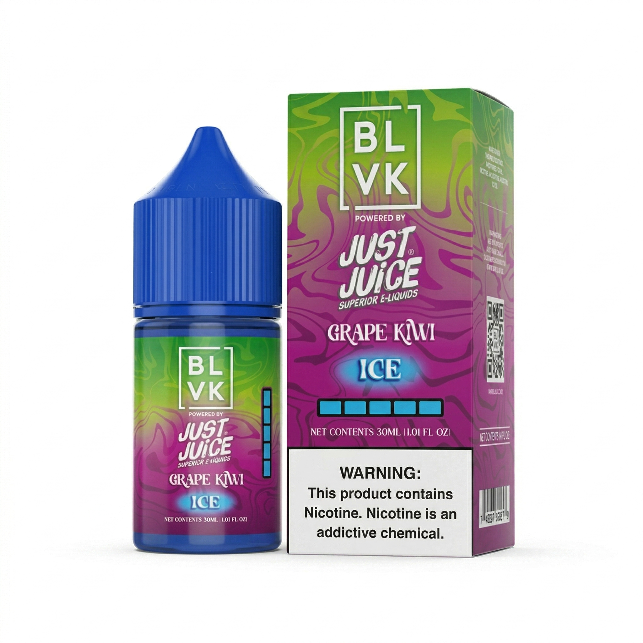 BLVK X JUST JUICE GRAPE KIWI ICE 30ML 50MG